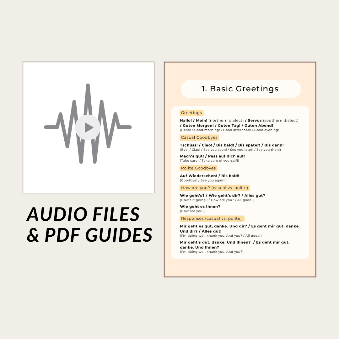 π©πͺ A1: Daily Conversation Essentials β Audio Pack